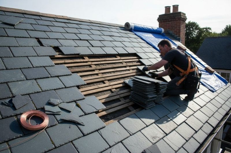 Slate Shingles Repair detail